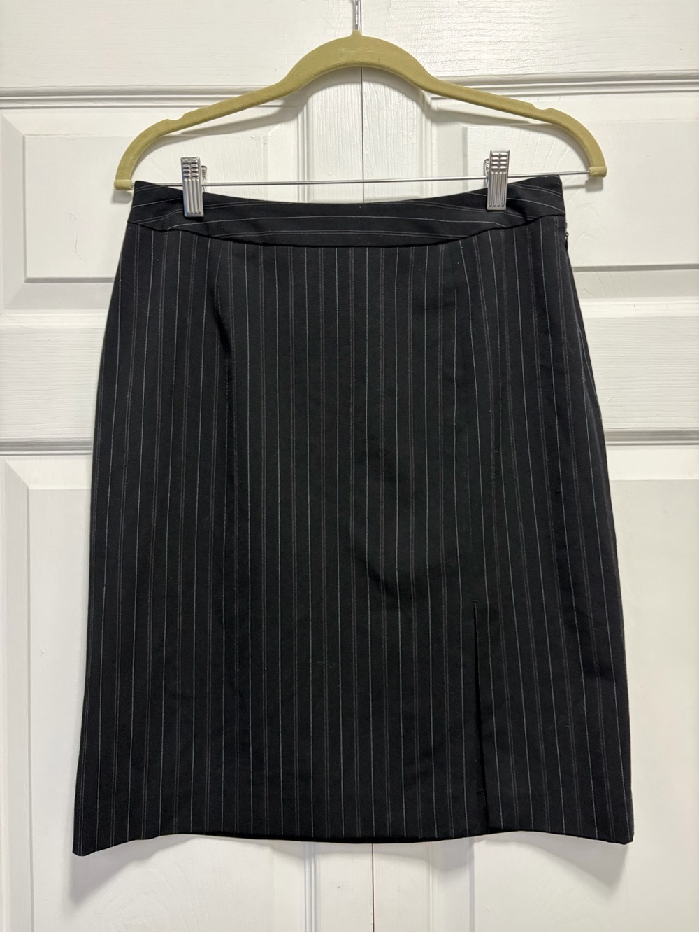 Merona Black Pinstripe Pencil Skirt